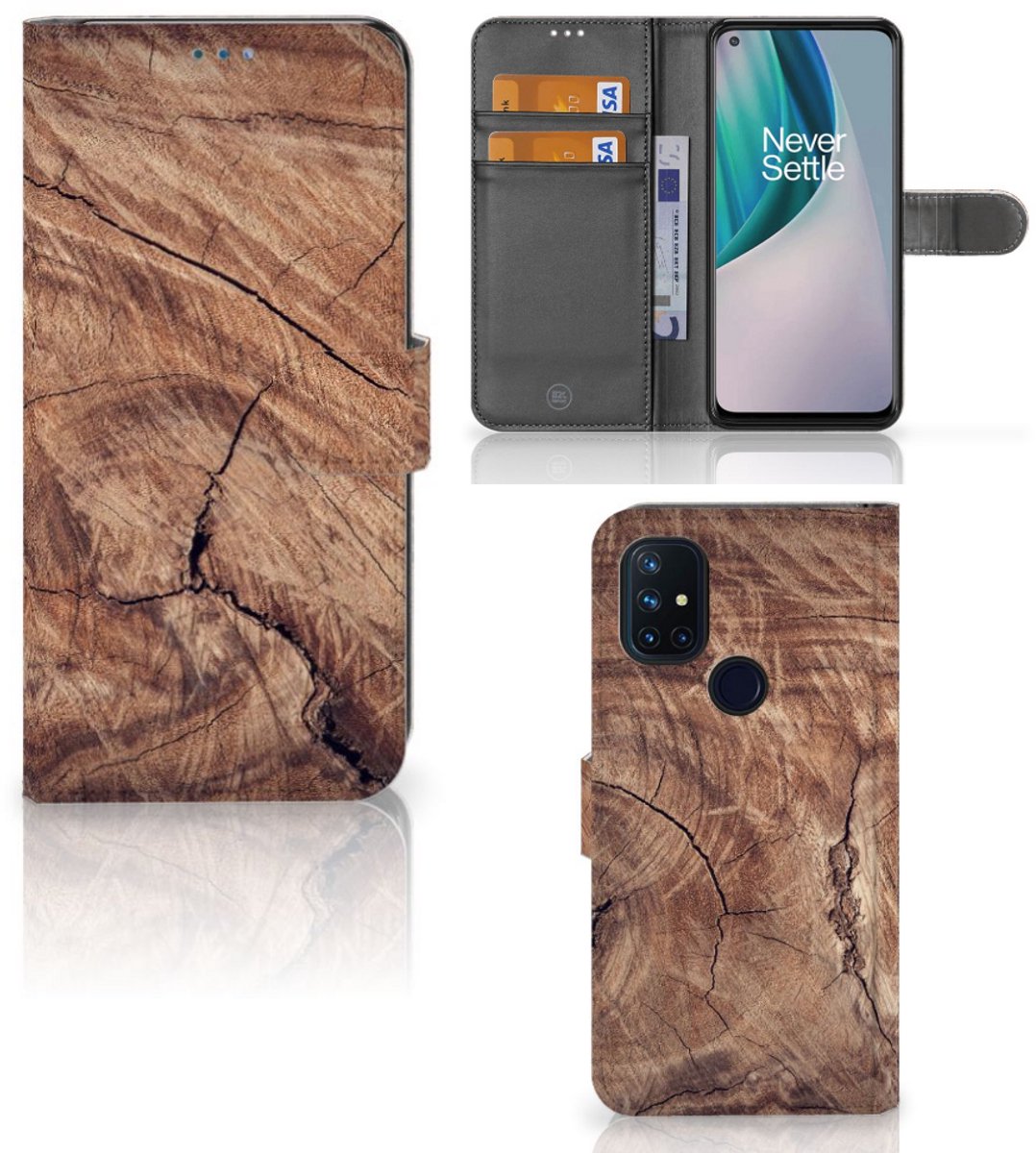 OnePlus Nord N10 Book Style Case Tree Trunk