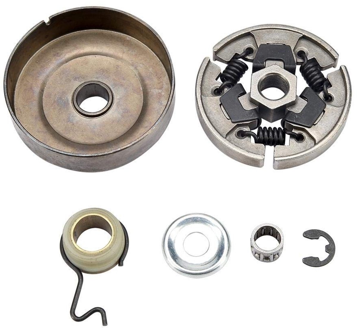 aladdien - Sprocket Clutch Kit - Vervangingsonderdeel - Hoogwaardige kwaliteit - Geschikt voor chainsaws - Inclusief naaldlager - Ideaal voor MS170 ..