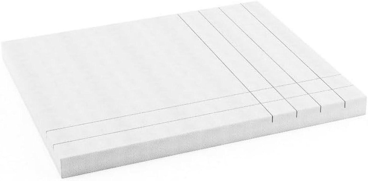 Piepschuimdrager Douchebak - Onderbouwplaat Isolatie - Douchebak Installeren - Lichte Stabiele Constructie - 140x100x8 cm - Wit