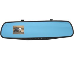 Achteruitrijcamera Spiegel - Dashcam Rijcamera - Veilig Rijden - G-Sensor Nachtzicht - 2.4 Inch - Blauw
