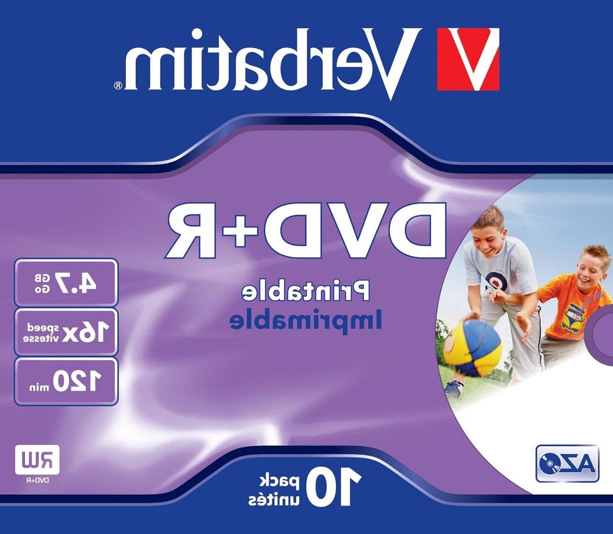 Bedrukbare DVD+R - DVD schijven - Opslag data - Inkjet bedrukbaar - 10 stuks - Paars