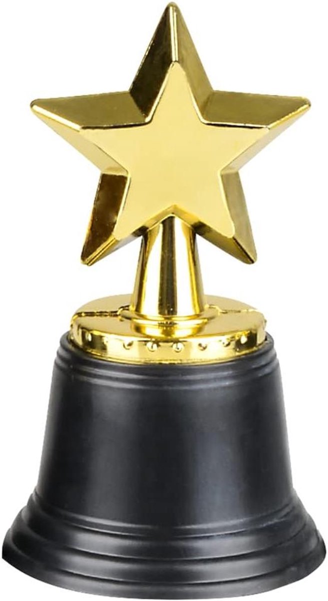 Star Trofee - Ster Trofee - Prijzen Uitdelen - Lichtgewicht Constructie - 12 stuks - Goud