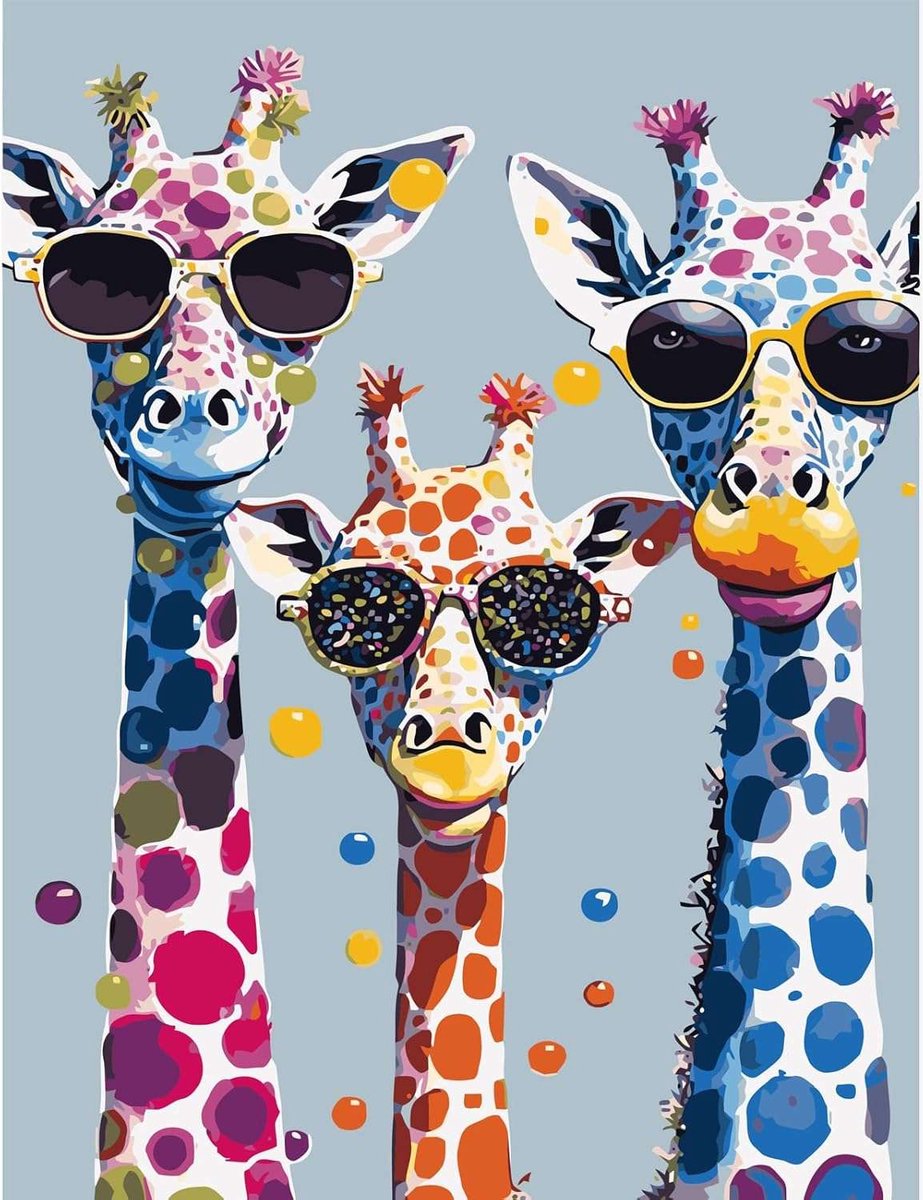 CE DIY Schilderij - Malen op Nummer - 40x30 cm - Veelzijdige Kleuren - Perfect Cadeau