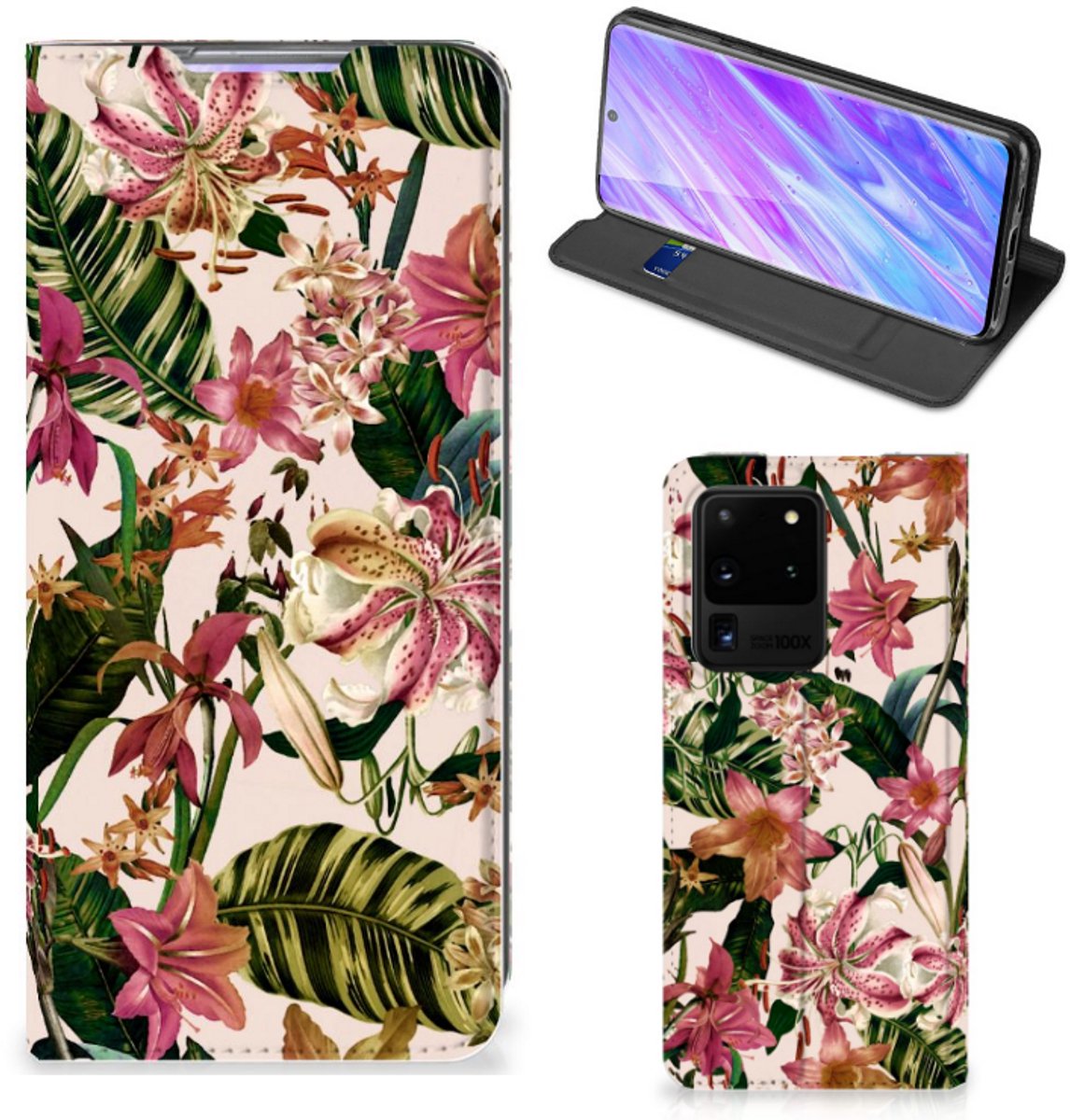 Samsung Galaxy S20 Ultra Smart Cover Flowers