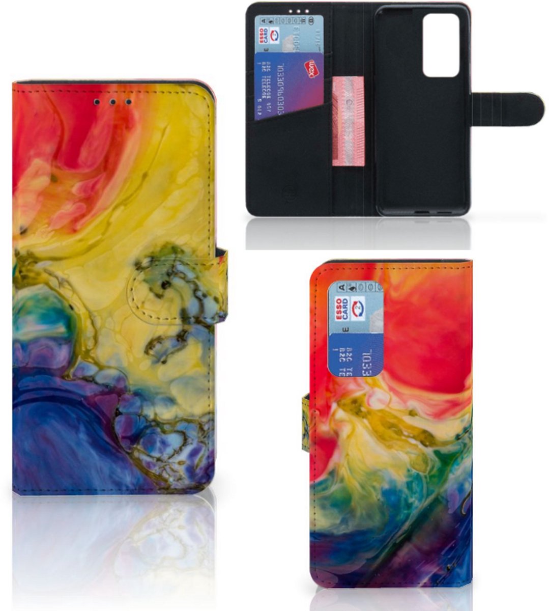Hoesje Huawei P40 Pro Watercolor Dark