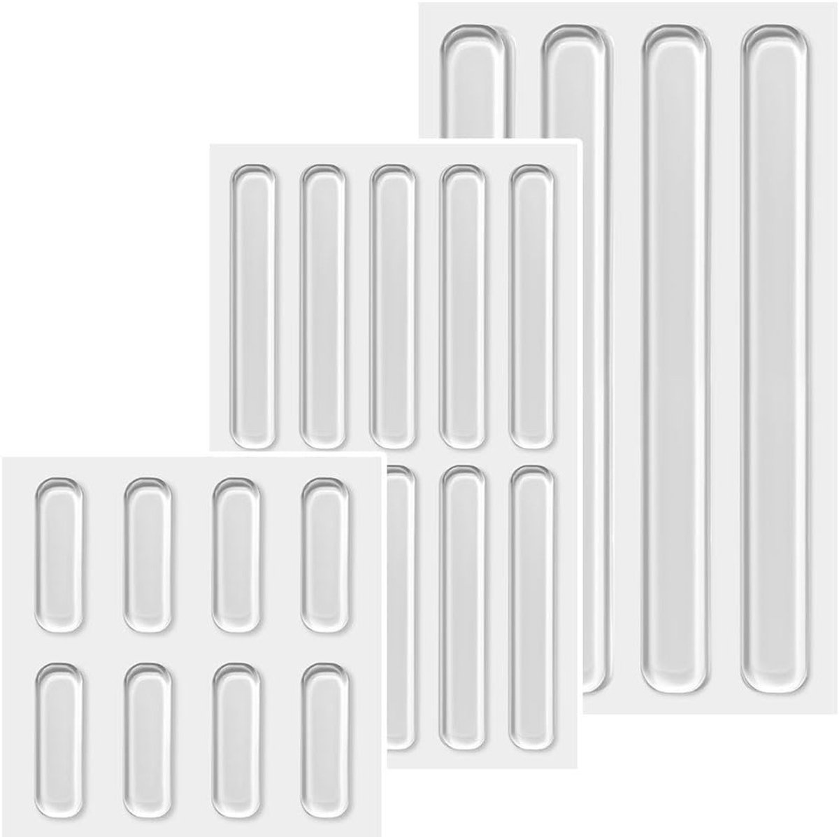 Elastic Buffers 22 Stuks Transparante Siliconen Pads voor Meubels, Deuren en Elektronische Producten, Zelfklevende Rubber Voetjes en Stoppers