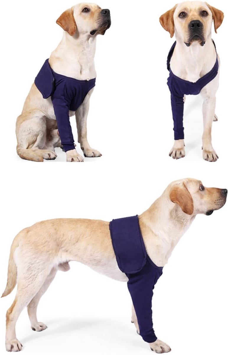 Hond Elleboog Beschermers - Ademend en Elastisch, Lick Proof voor Postoperatief Herstel (M)