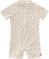 Fresk UV Zwempak 62 -Sneldrogende Zwemkleding voor Kinderen - UPF 50 - Zwemshirt voor Unisex - Zwempak met Korte Mouwen - Creme - Olives