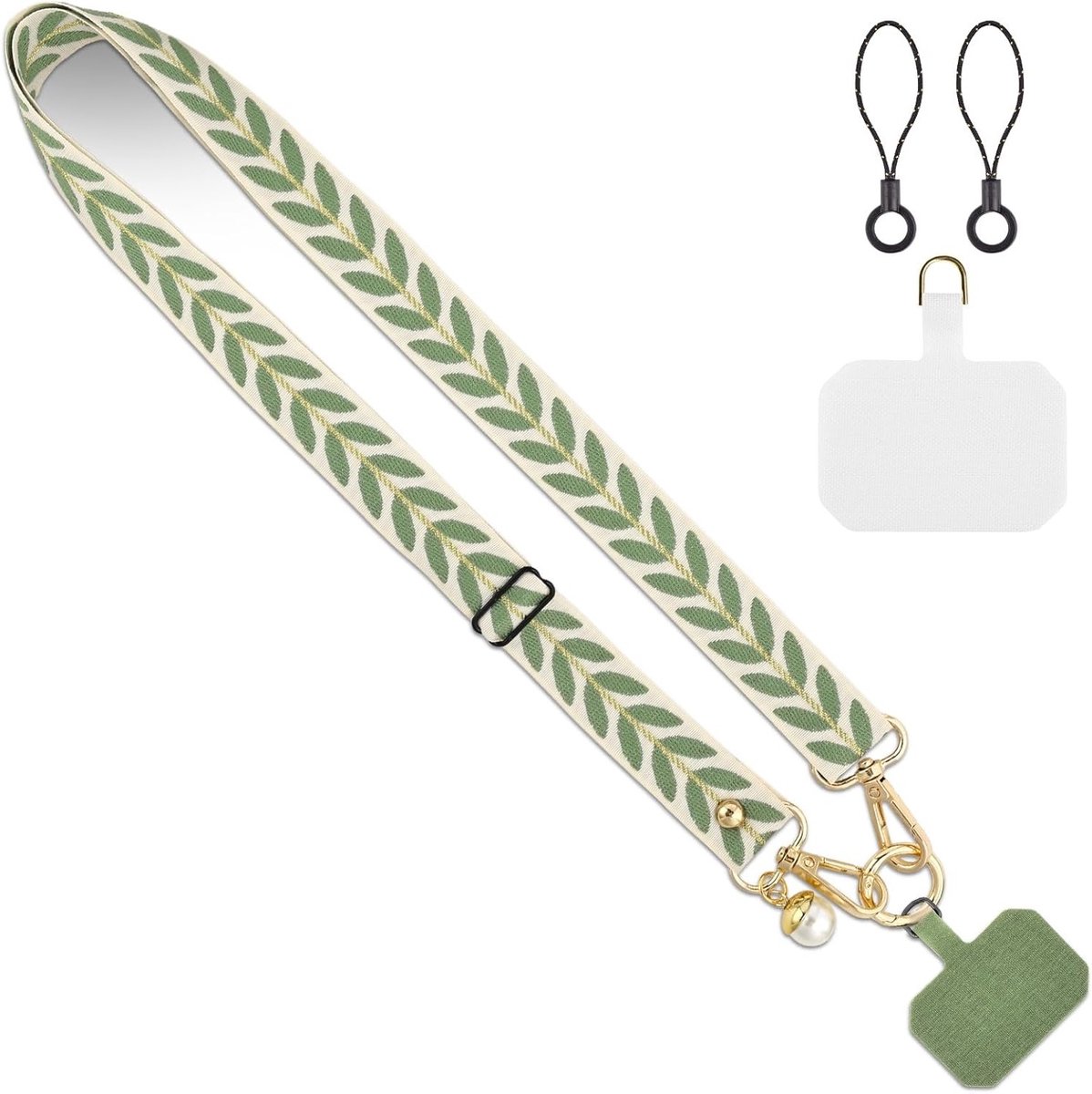 Universele Brede Nek Telefoon Lanyard, Verstelbare Crossbody Telefoonriem, Geschikt voor de meeste Smartphones, Airpods en Sleutels, Ideaal voor Dagelijks Gebruik