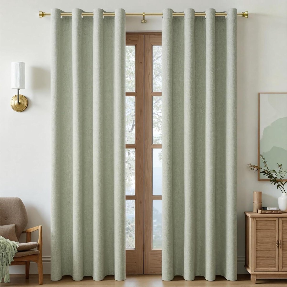 Ondoorzichtige Gordijnen - Verduisterende Gordijnen Lichtdichte Gordijnen - Slaapkamer Ver
