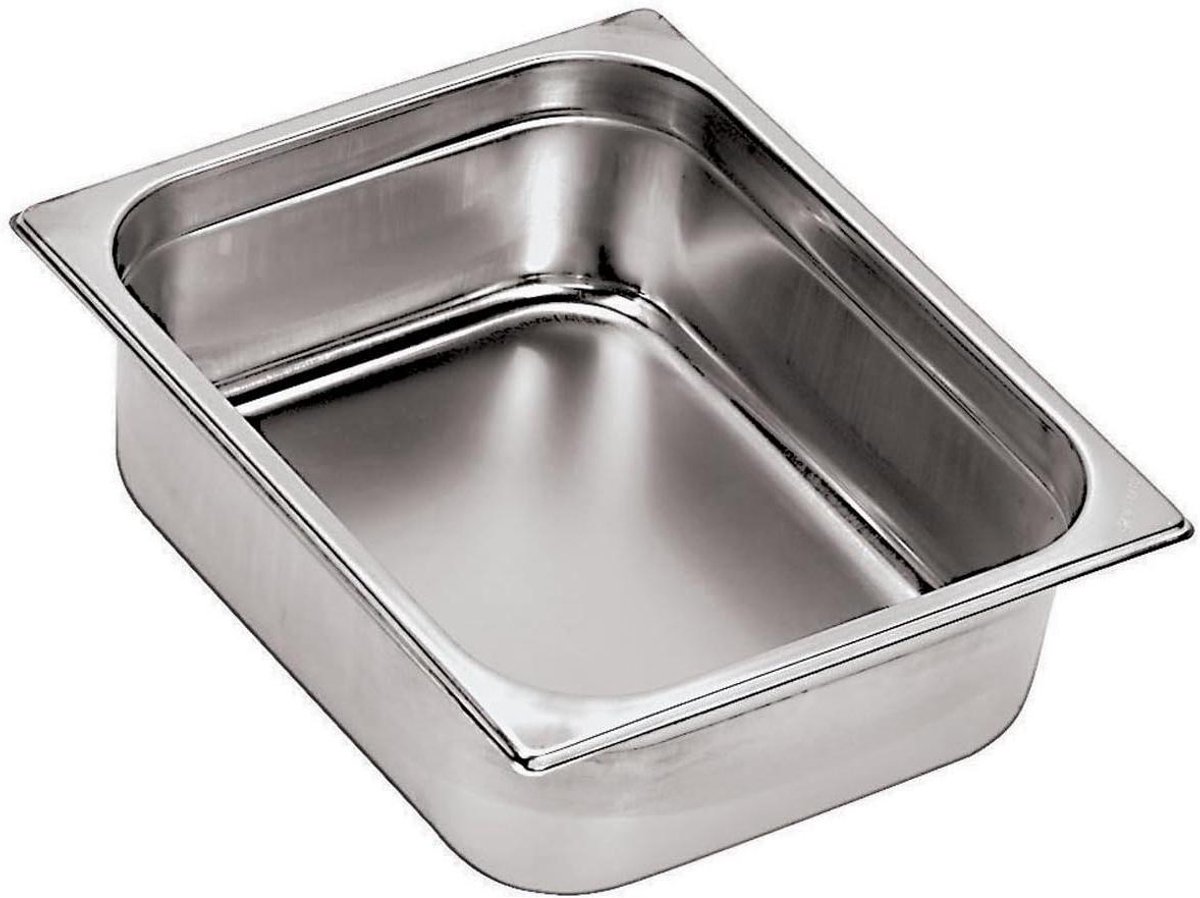 Gastronorm Bak - Roestvrij Staal Bak - Professioneel Koken - Ovenbestendig - 1/1 GN - Zilver