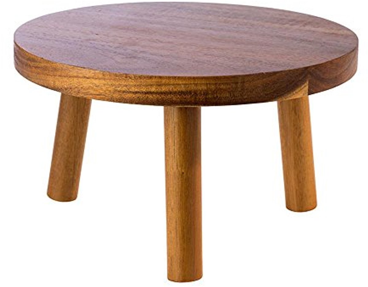 Houten buffetstandaard - ø25 x h15 cm