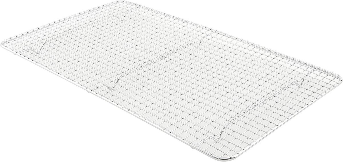 Pannenbramen - Bakplaat - Koken en bakken - Chroom afwerking - 10x18 inch - Zilver