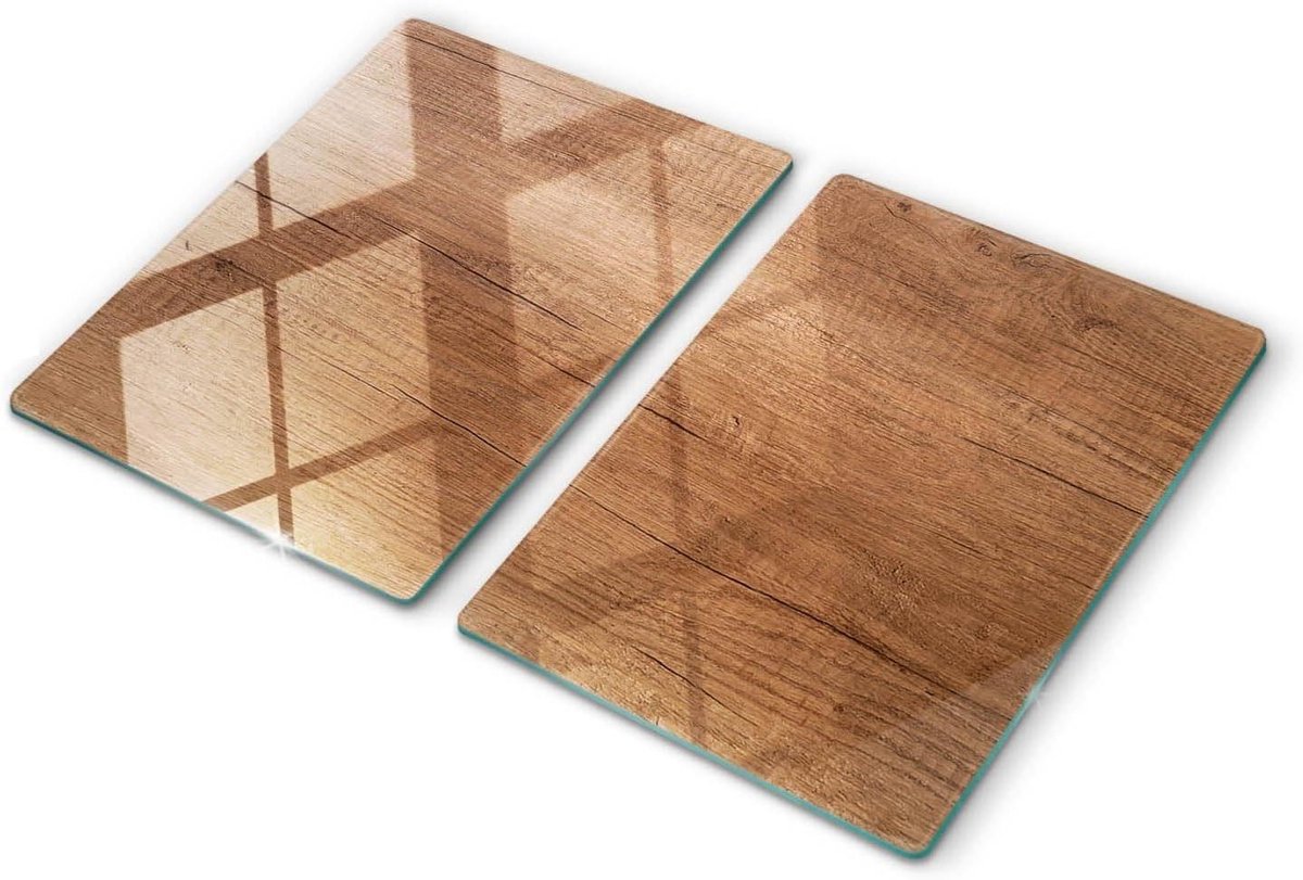 Glazen snijplank - Kookplaatafdekking - Keukenwerk - Gehard glas - 40x52cm - Multicolor