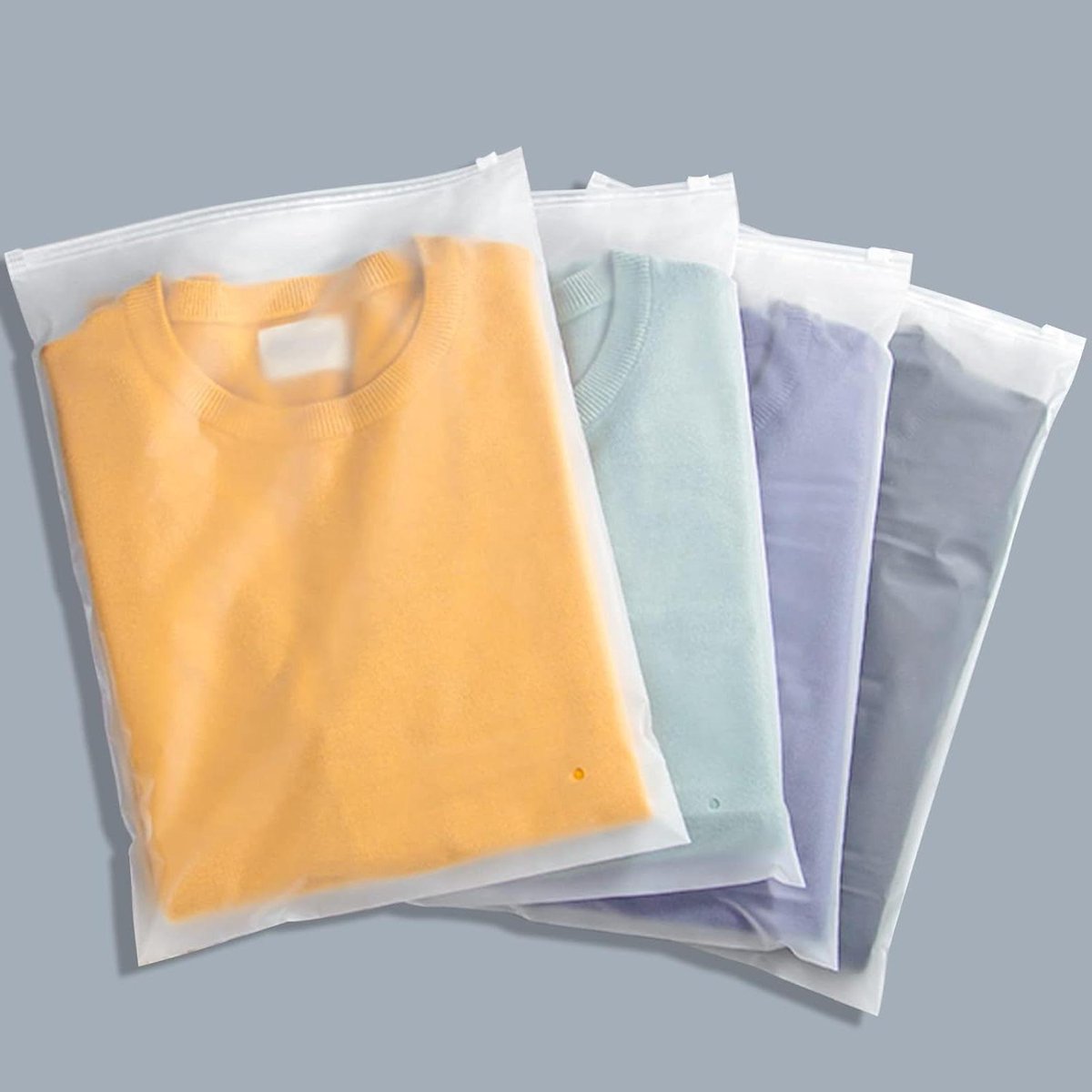 Plastic Tassen - Opbergzakken - Kleding Verpakken - Hersluitbaar - 200 stuks - Mat