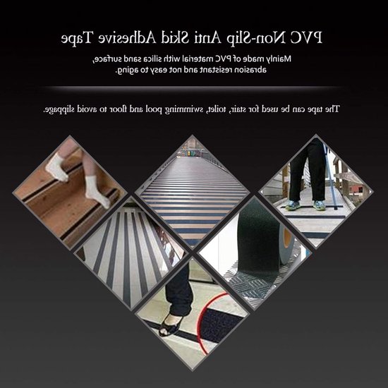 Kleurige en stevige anti-slip tape van 5M x 5cm voor trapveiligheid en vloerdecoratie — afbeelding 3