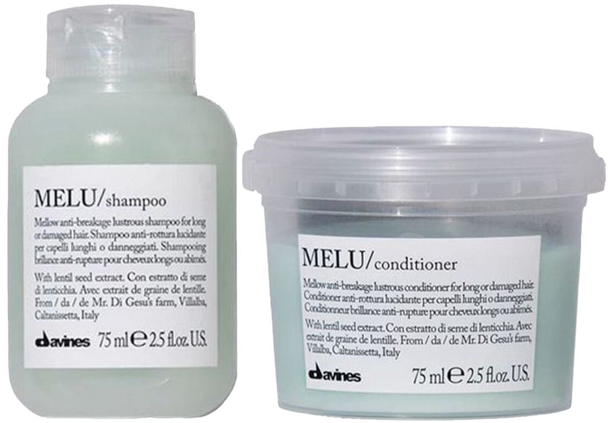 Davines MELU Shampoo + Conditioner Travelset