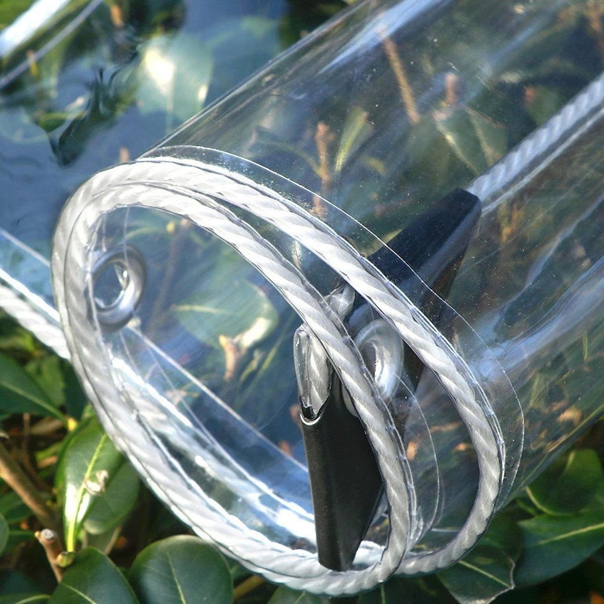 Transparant Dekzeil - Beschermhoes PVC - Tuin Beschermen - Versterkte Oogjes - 2x3 Meter - Glashelder