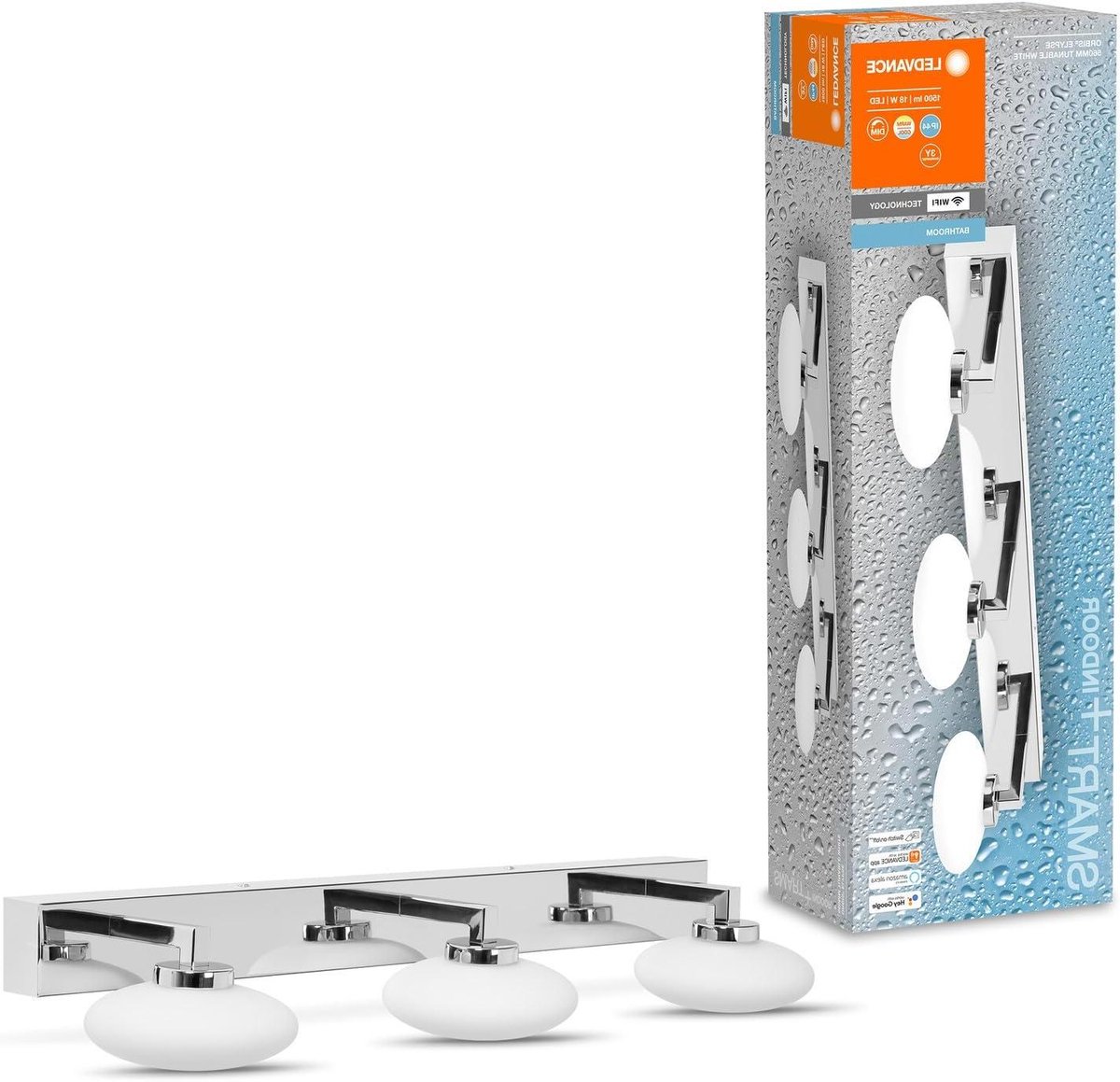 Plafondlamp WiFi - Wandlamp Smart - Badkamer Verlichting - Instelbare Kleurtemperatuur - 1
