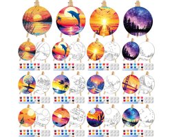 Canvas Schilderset - Tekenset Volwassenen - Creatief Ontspannen - Voorgetekende Ontwerpen - 72 Delen - Meerkleurig