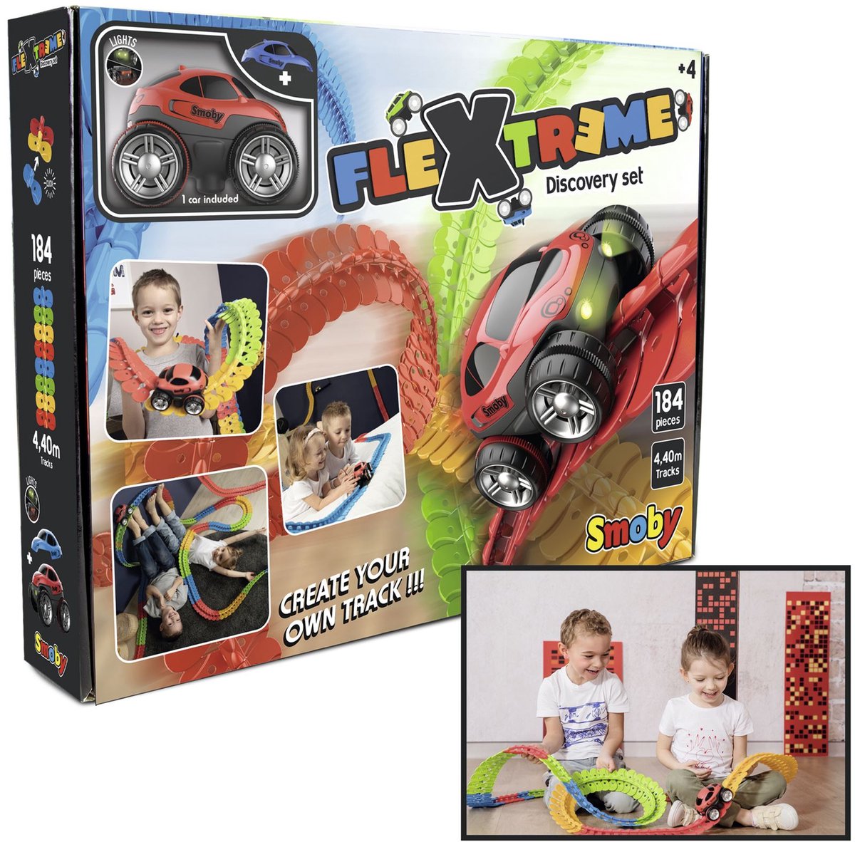 FleXtreme - Discovery set - Racebaan - 184 track - flexibel circuit - 4.4 meter - vanaf 4 jaar — afbeelding 8