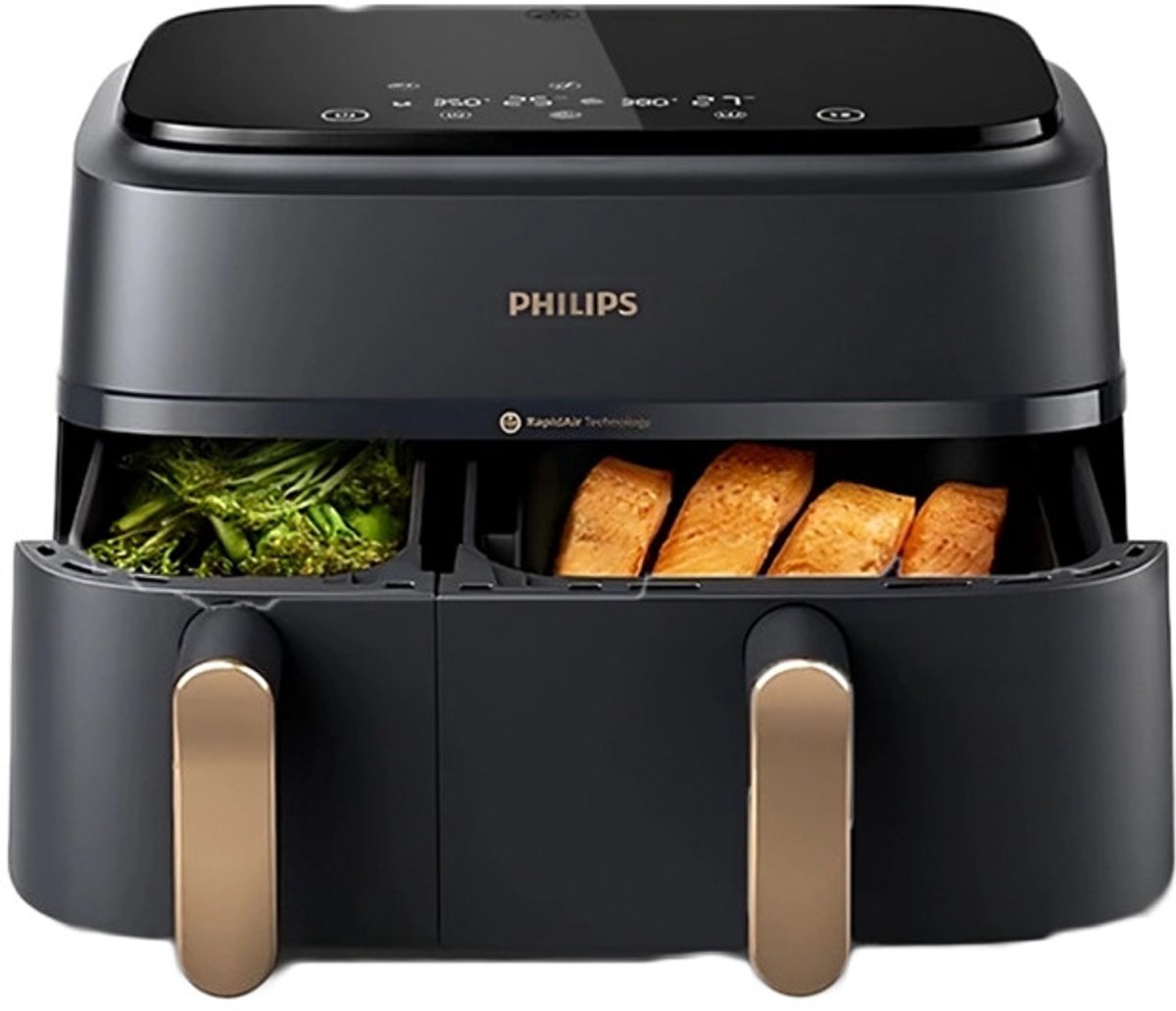 Philips Rapid Air Serie 3000 NA352/00 - Airfryer - Dubbele Mand - 9 Liter — afbeelding 5