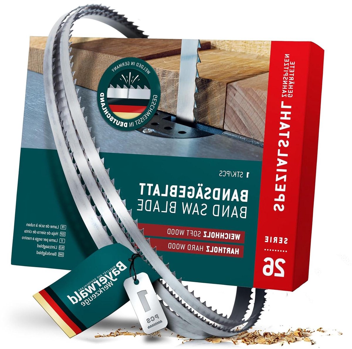 Lintzaagblad - Zaagband - Hout Bewerken - Speciaal Gehard - 1840 x 6 mm - Zilver