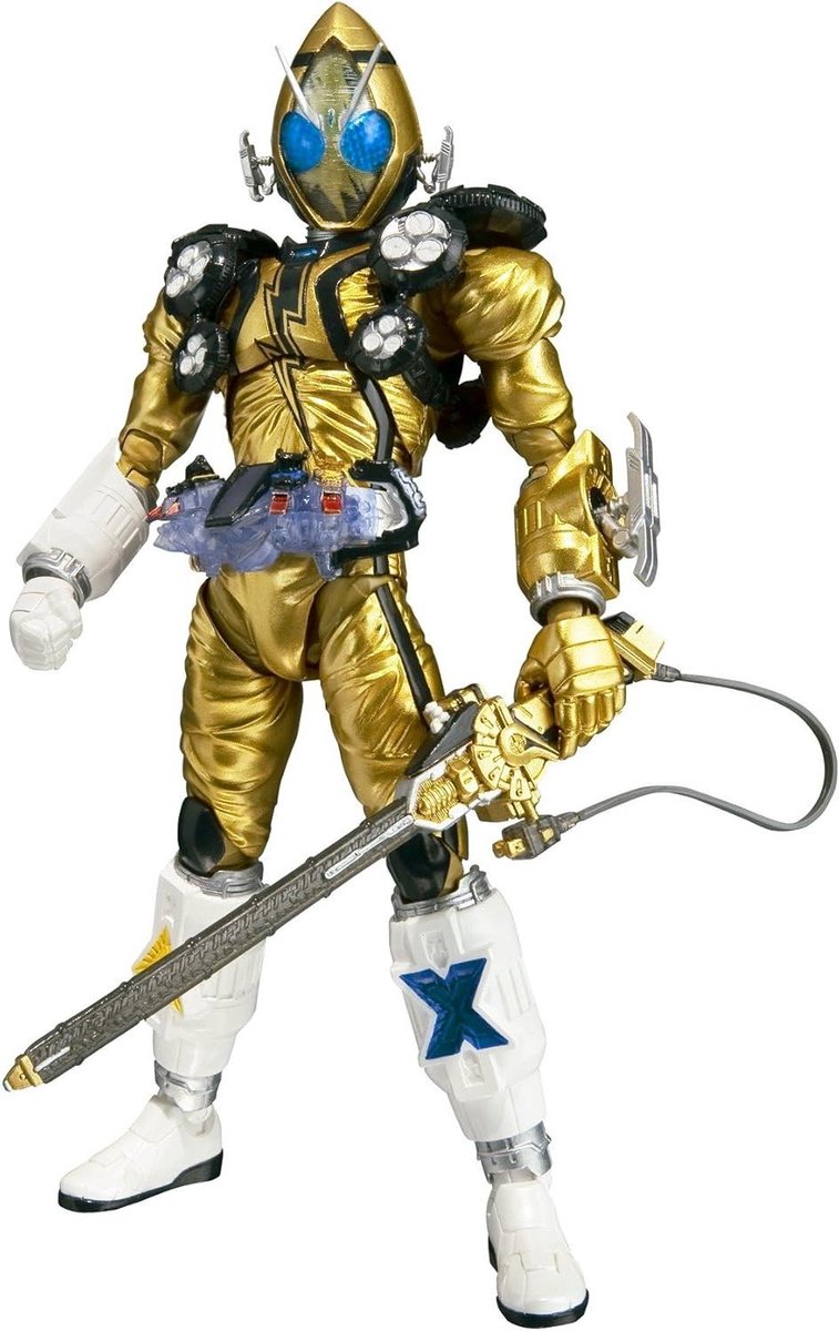 Kamen Rider Fourze Figuur - Actiefiguur Speelfiguur - Verzamelen en Spelen - Gedetailleerde Afwerking - 15 cm - Goud