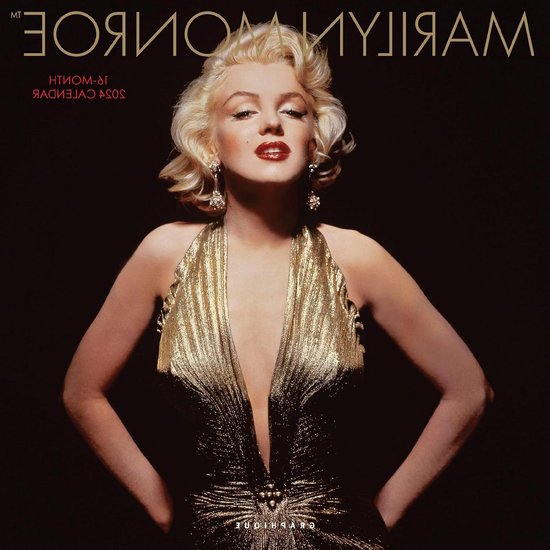 Wandkalender Marilyn Monroe - Muurkalender Maandplanner - Jaarlijkse Organisatie - 4 Maanden Preview - 305 cm x 305 cm