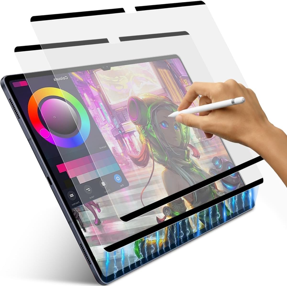 Set van 2 Magnetische Matte Screen Protectors voor 14.6 Inch Tablets - Verwijderbaar en Herbruikbaar, Perfecte Bescherming tegen Krassen en Vingerafdrukken