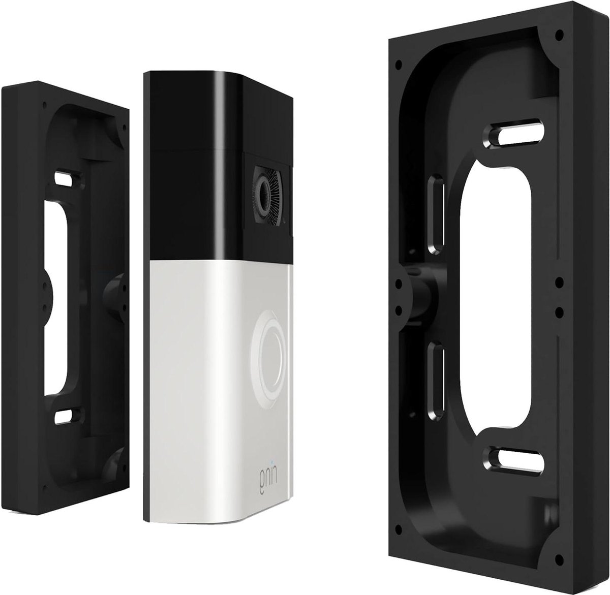 Deurbel Spacer - Ring Verhoger - Installatie Gemak - Verbergt Bedrading - 0.5 inch - Zwart