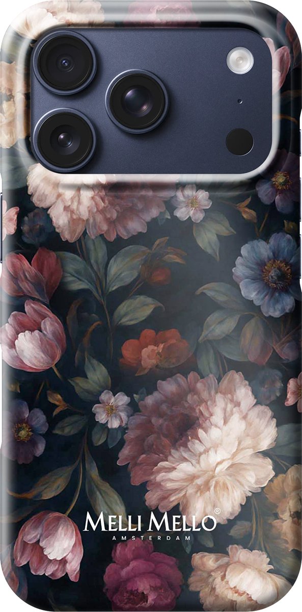 Melli Mello Telefoonhoesje Noir Bloom (Hard Case) - Apple iPhone 13 Pro
