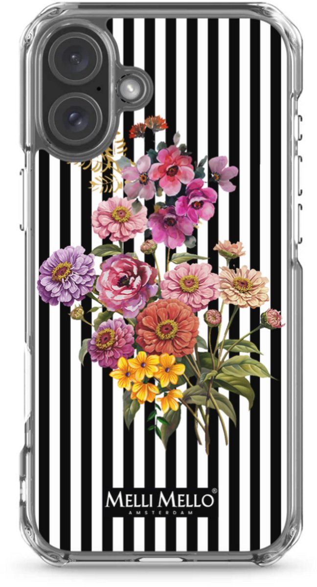 Melli Mello Telefoonhoesje Striped Grace (Soft case) - Apple iPhone 16 Plus