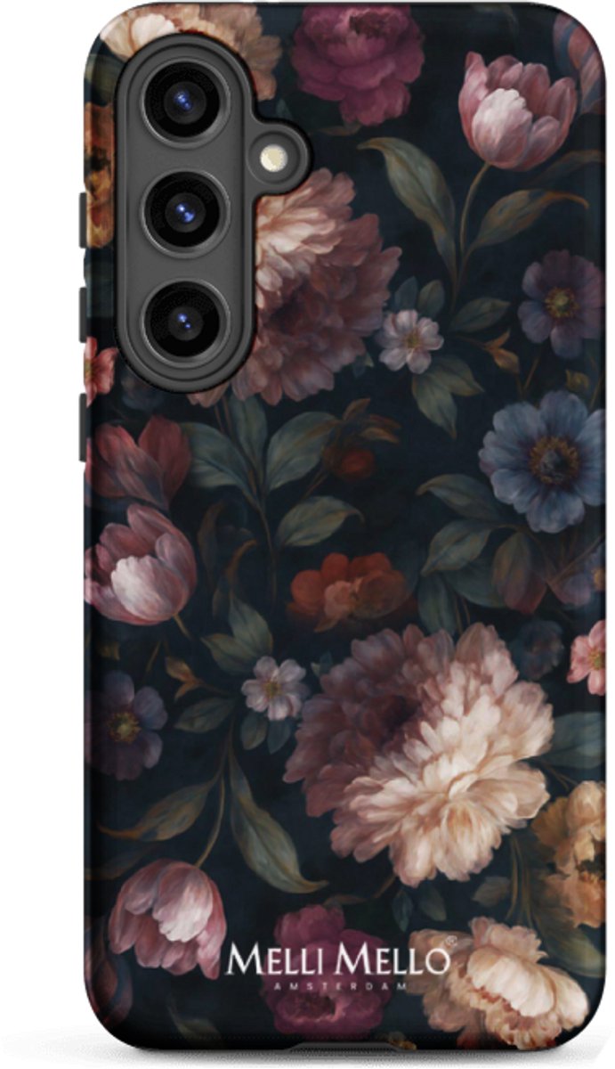 Melli Mello Telefoonhoesje Noir Bloom (Tough Case) - Samsung Galaxy S24 Plus