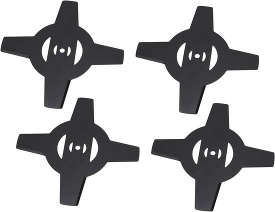 4-delige trimmermes voor efficiënt gras snijden - hoog koolstofstaal - tuintrimmermes met 4 tanden van Merkloos	 — afbeelding 2
