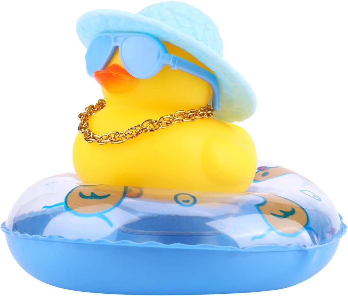 Rubber Duck Auto Ornament - Gele Eend Decoratie voor Dashboard, Kantoor en Kinderkamer - Zwem Speelgoed voor Jongens en Meisjes