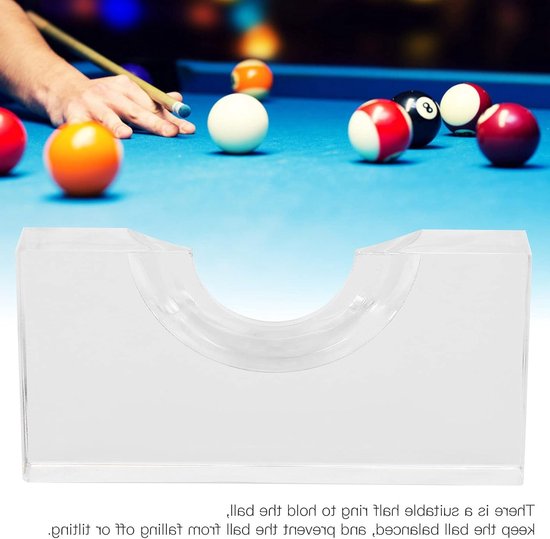 Allecto - Snookerbalhouder - Professionele biljartbalmarker - Transparant acryl - Ideaal voor thuis - Geschikt voor snooker en pool van Allecto — afbeelding 2