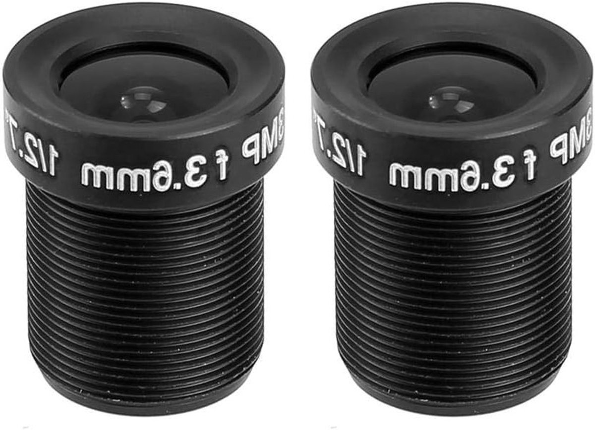 2 stuks 1080P HD CCTV lenzen met 3.6mm groothoek, ideaal voor bewakingscamera's en beveiligingssystemen