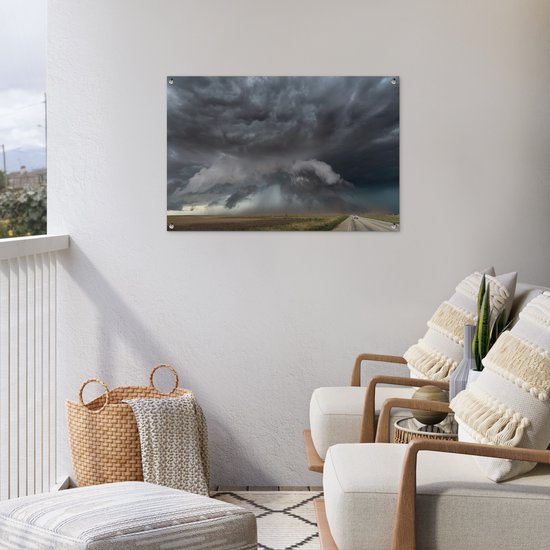 Posters de jardin extérieur Tornado chase Texas - 90x60 cm - Toile jardin