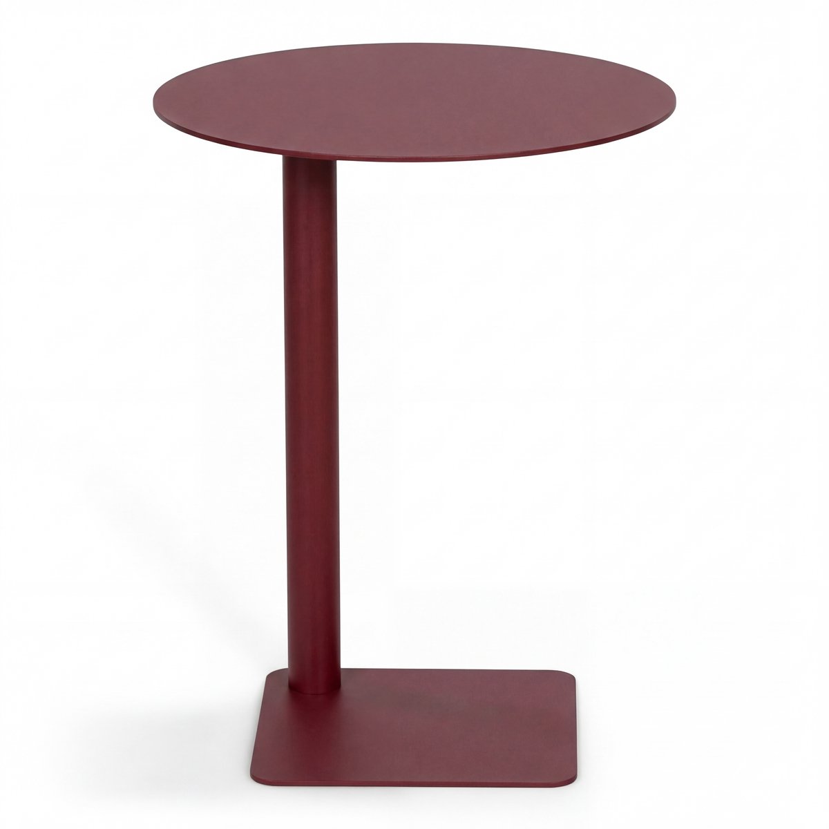 Spinder Design bijzettafel Sunny 50 - Burgundy - Ø 40 - Staal