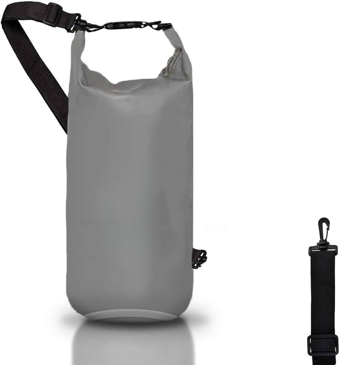 Drybag - Waterdichte Tas / Rugzak - Strandtas - Zwemtas - Wetbag - Droogtas - Outdoor Tas - Synthetisch - 10L - Grijs - van Imperatoris
