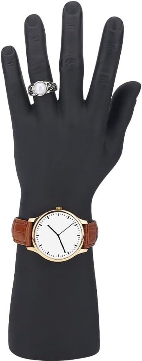 1 Stuk Zwart Hand Model Mannequin voor Sieraden - Glove Display Rack voor Ringen, Armbanden en Horloges - Perfect voor Thuisverkoop en Kleine Bedrijven, 29 cm Hoog