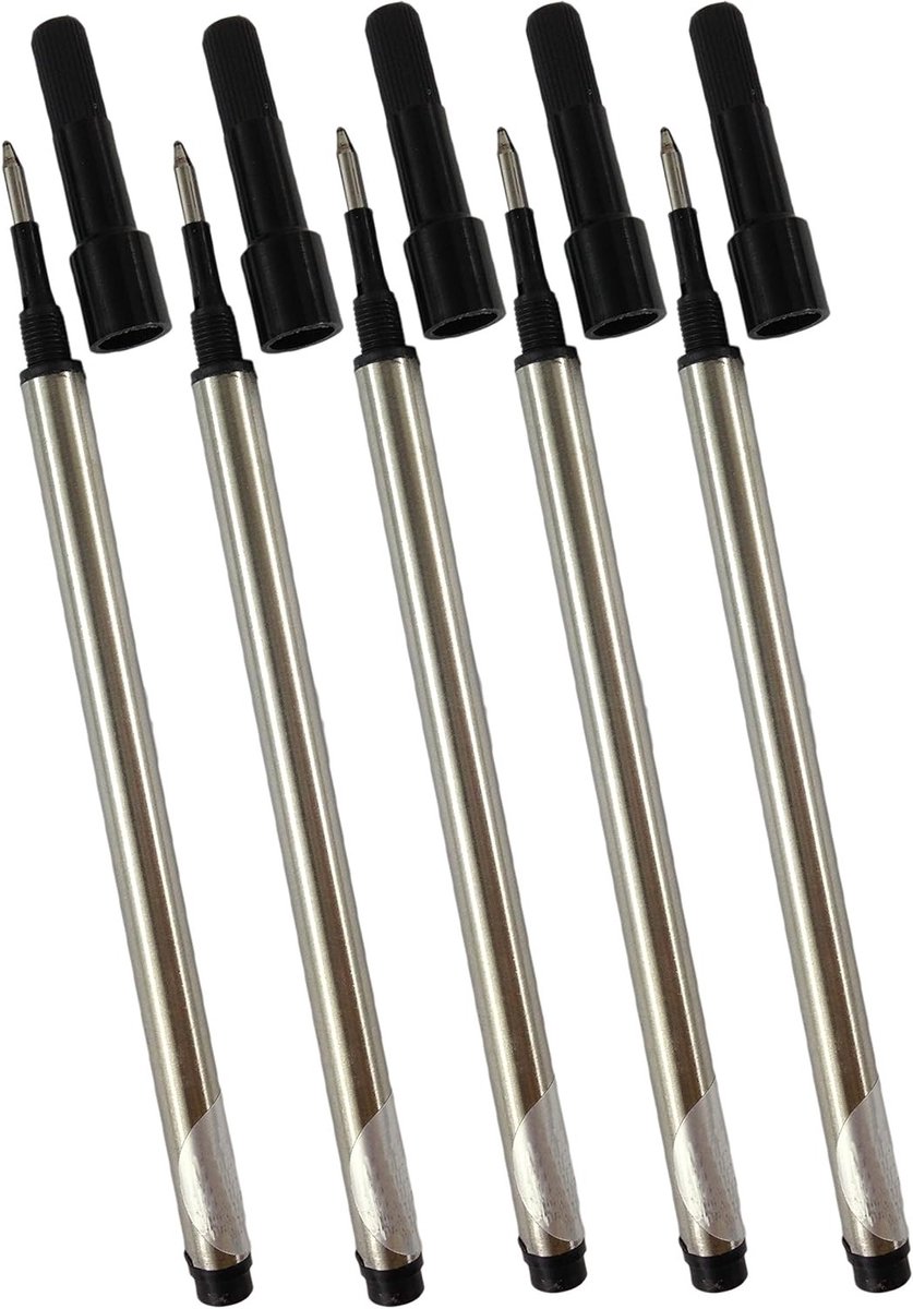 Spiraal navullingen voor Jinhao rollerball pen, zwarte inkt, 0.7mm, set van 10, schrijfgerei, kantoormateriaal, hoogwaardige inkt