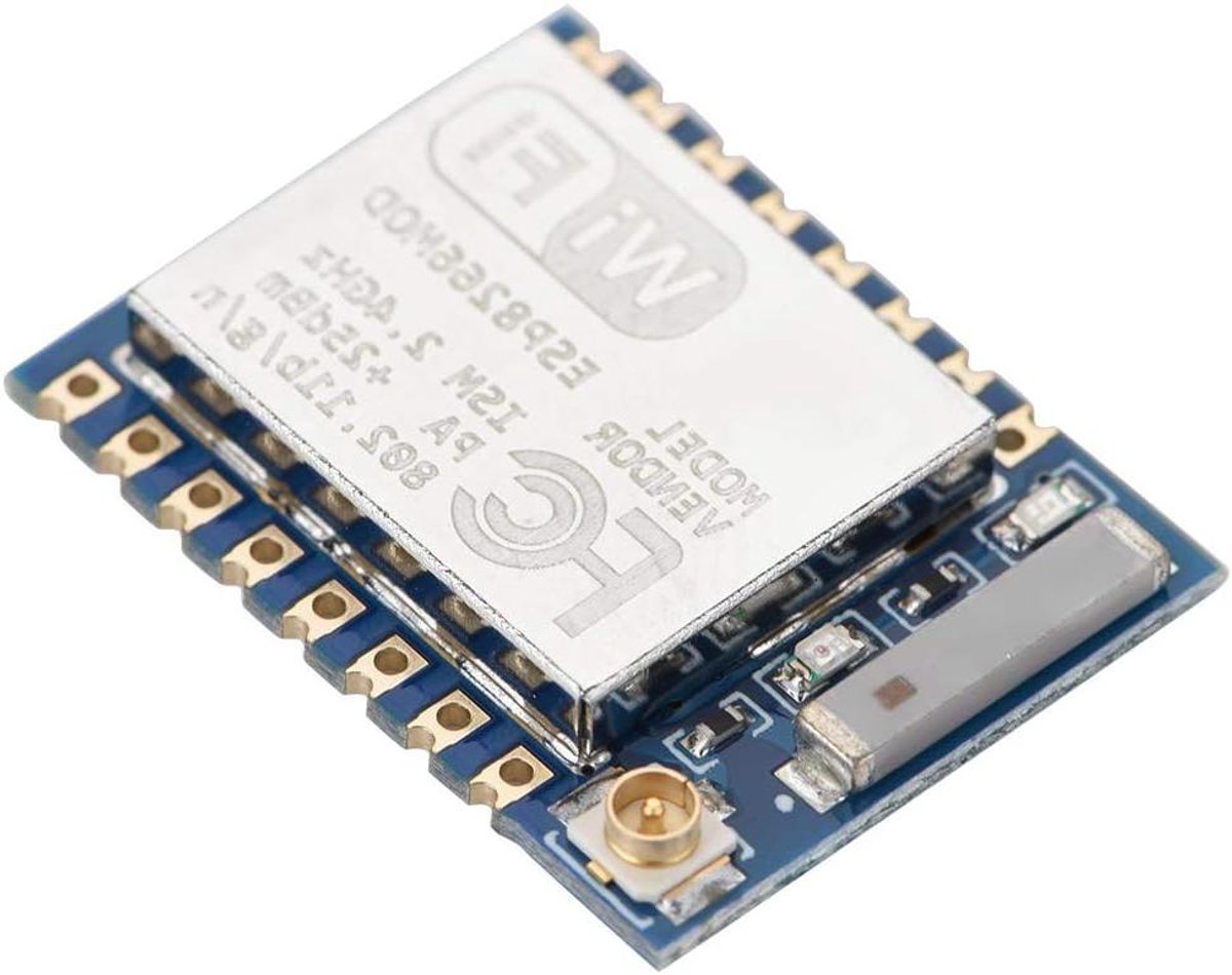 Wifi Zendontvanger Module - Netwerk Transceiver - Slimme Netwerkverbinding - IPX Externe Antenne - 4.3 x 2.5 cm - Zilverkleurig