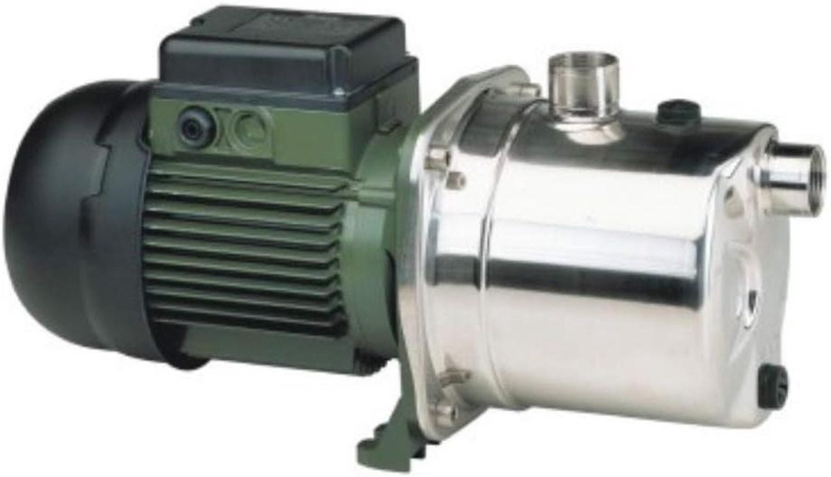Centrifugaalpomp - Zelfaanzuigende pomp - Watercirculatie - Roestvrijstalen behuizing - 0.75 kW - Zilvergroen