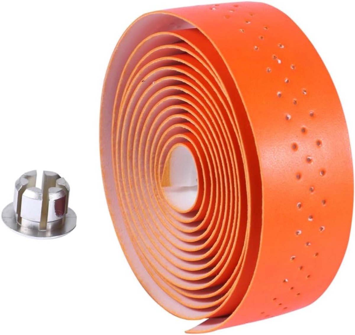 Fiets Stuurtape - Fietshandvatten - Comfortabel Fietsen - Schokabsorberend - 1 Paar - Oranje