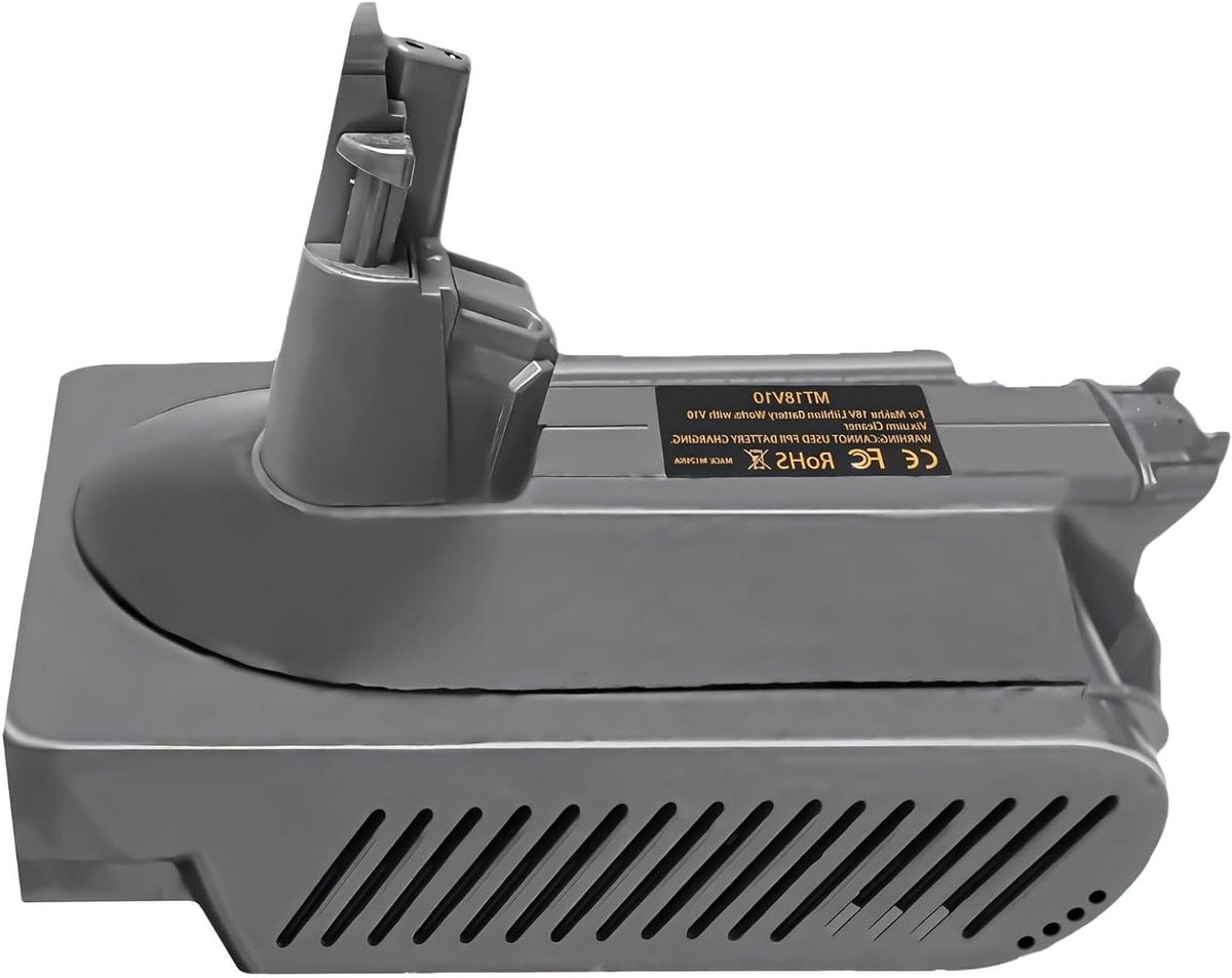 Batterij Adapter - Converter - Stofzuiger Gebruik - Brede Compatibiliteit - 16 x 13 x 9 cm - Grijs