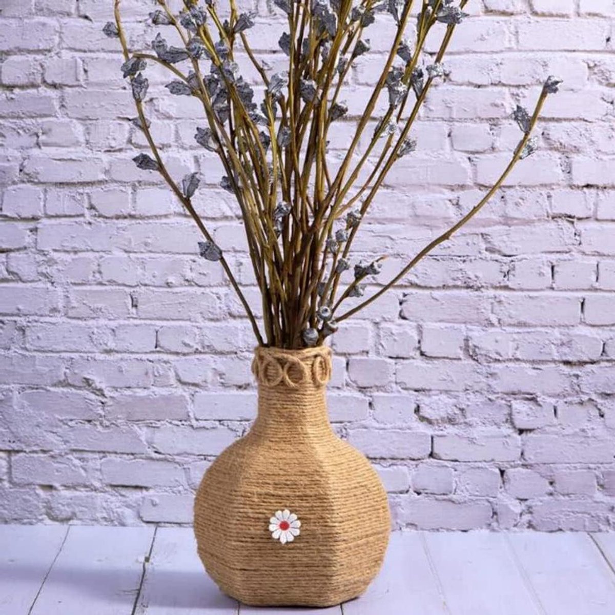 Jute touw - Henneptouw tuintouw - Ambachtelijk project - Duurzaam en milieuvriendelijk - 14 mm dik 20 meter - Natuurlijk bruin