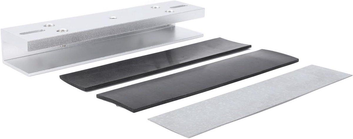Elektrisch Magnetisch Slot - U-vorm Beugel - Toegangscontrole - Hoge Gewichtscapaciteit - 180x42x27mm - Aluminiumkleur