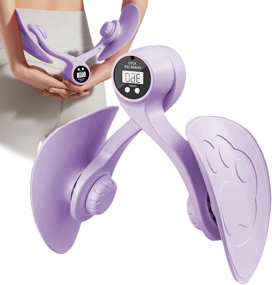 Interne Spiertrainer - Beenshaper Toner - Spierversteviging Thuis - Intelligent Telsysteem - 21 cm - Paars